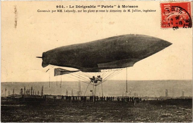 Carte Postale Ancienne CPA - Atterrissage Du Dirigeable République - Début 1900