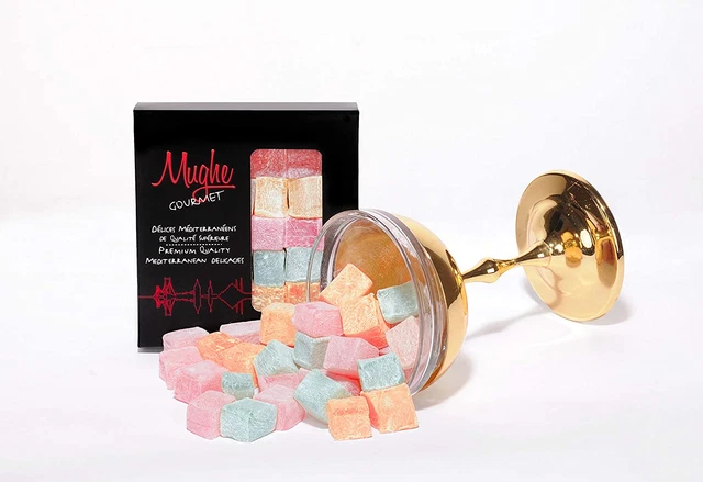 Turkish Delight Candy Elegant Gift Box - 7Oz-200G-20Pc - Halal, Vegan Lokum Frui