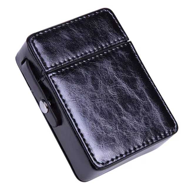 PU Leather Cigarette Case Anti-Scratch Storage Case Tobacco Pouch Lighter Holder