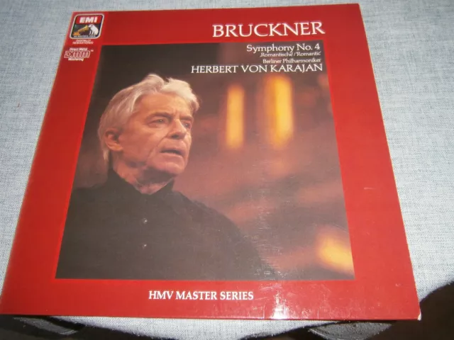 29 0566 1 Bruckner Symphony No.4 Romantic Berlin PO Herbert Von Karajan Vinyl LP