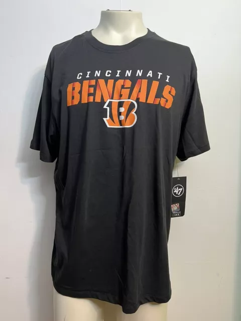 Brand New With Tags Cincinnati Bengals Nfl Football Black '47 T-Shirt - Size Xl