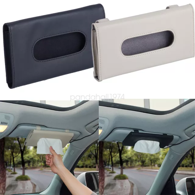 PU Tissue Box Cover Rectangular Holder for Home Car Office Decor