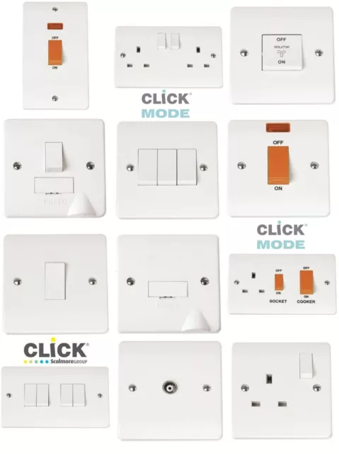 electrical sockets switches cooker switch ,coax TV connection units spur socket