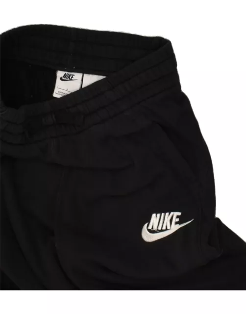 NIKE Girls Tracksuit Trousers Joggers 11-12 Years Large Black Cotton AR94 3