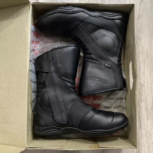 Tourmaster Solution Men's Black Waterproof Motorcycle Boots Size 11