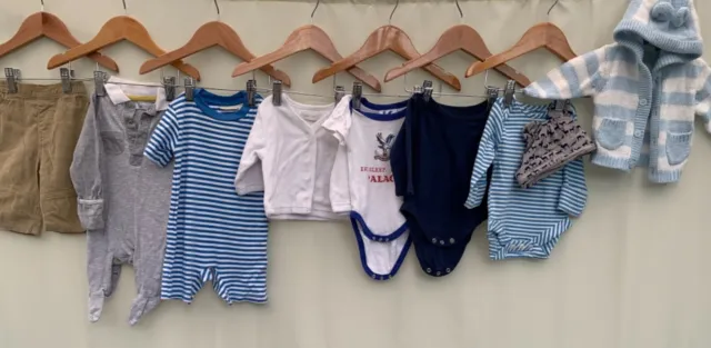 Baby boy bundle of clothes age 0-3 months jojo maman Bebe tu