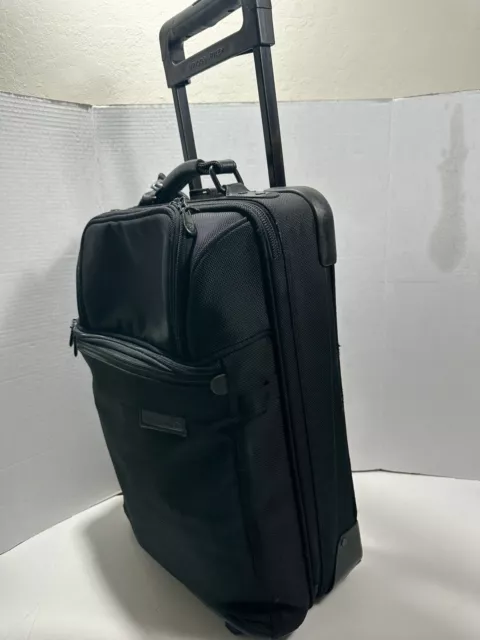 Briggs & Riley 20" Carry On Business Traveler 2 Wheel Black Laptop Case BRW20
