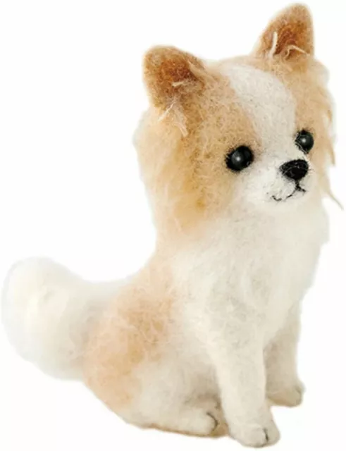 Hamanaka H441-422 Felt Wool Mascot Handicraft Kit Chihuahua Dog 4977444941366