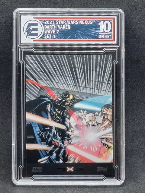 2023 TOPPS EUROPE EXCLUSIVE STAR WARS NEXUS Darth Vader Wave 2 Set 1 EGC 10