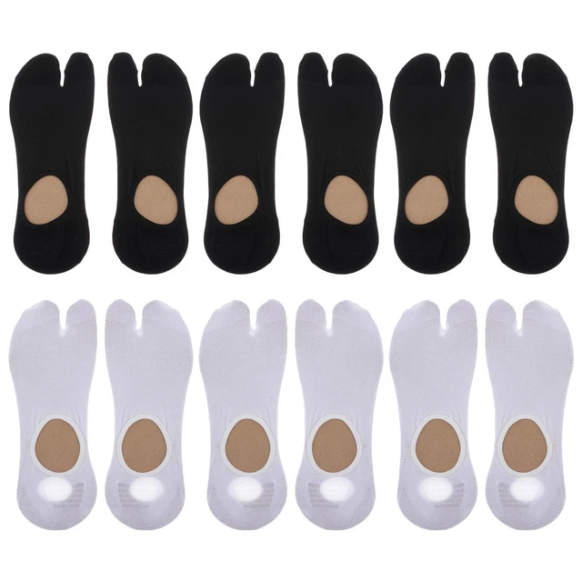 6 Paires De Chaussettes Pour Hommes Toe Flop Chaussettes Tabi Bracelets