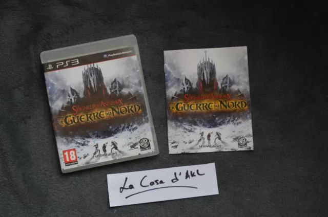 Le Seigneur des Anneaux La Guerre du Nord complet sur Playstation 3 PS3 FR TBE