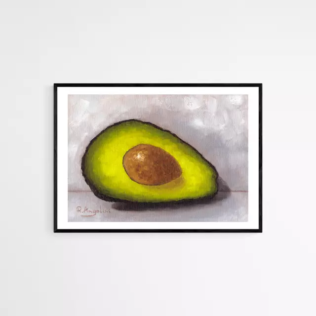 Giclée Illustration Imprimé Avocado. Haute Qualité Art Motifs