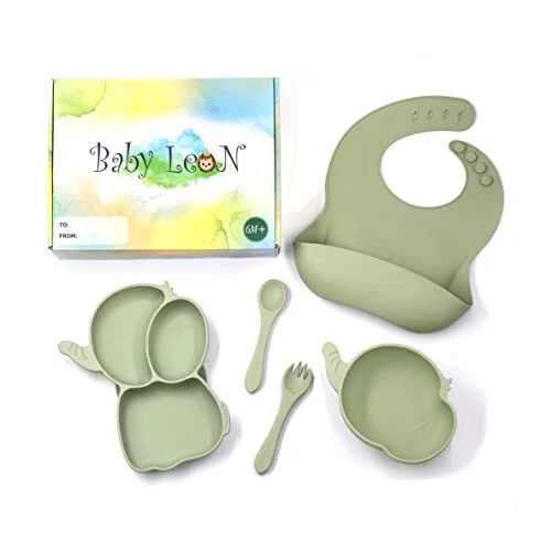 Silicone Baby Feeding I Baby Led Weaning Complete Set- Toddler Plate and Bowl...