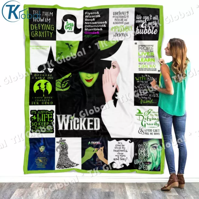 Wicked Blanket, The Wonderful Wizard of Oz Fleece Sherpa Blanket