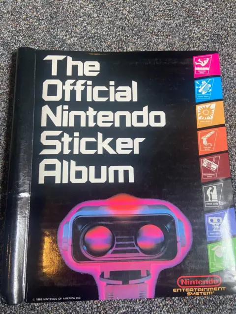 The Official Nintendo Sticker Album 1988 Imperial Toy NES Entertainment System