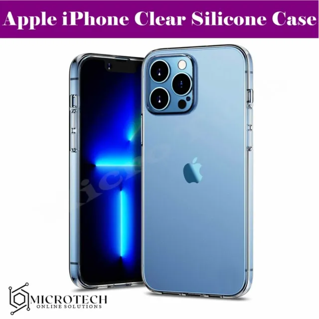 Case For iPhone 15 13 14 12 11 Pro MAX X XR XS Clear Cover Slim Silicone TPU