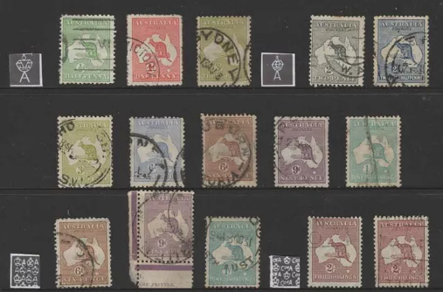 Australia - 1913-1935 - Kangaroos - used collection