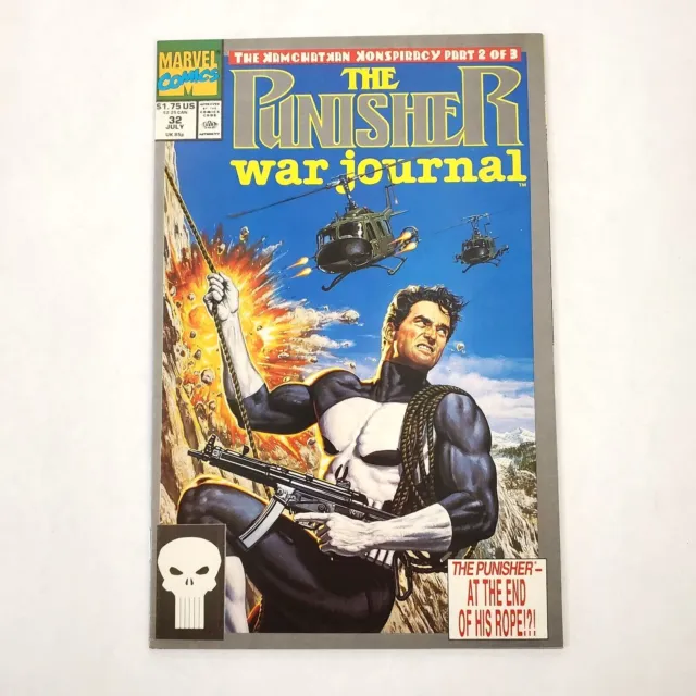 Punisher War Journal #32 (1988 Series) Direct Vol. 1 Marvel Comic Book July 1991