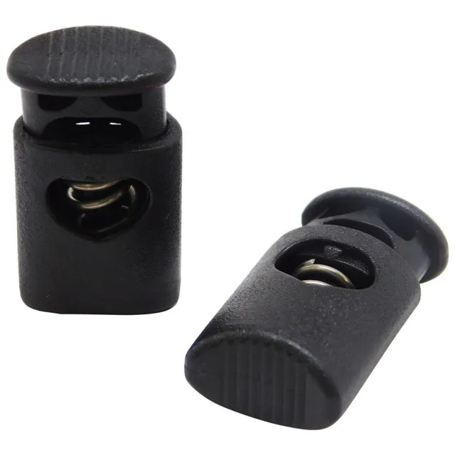 Cord Lock End Spring Stop Toggle Stoppers for Drawstrings , Shoelaces,  Paracord