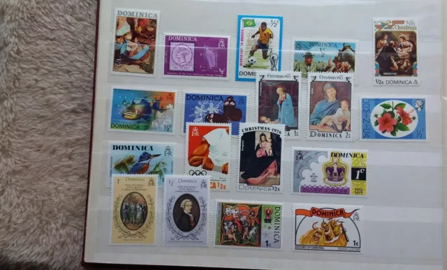 Briefmarken Sammlung Lot Amerika Karibik Dominica