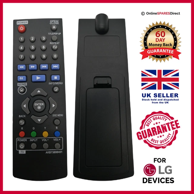 LG AKB73756504 REPLACEMENT Remote Control Replaces AKB73756523 £5.97 ...