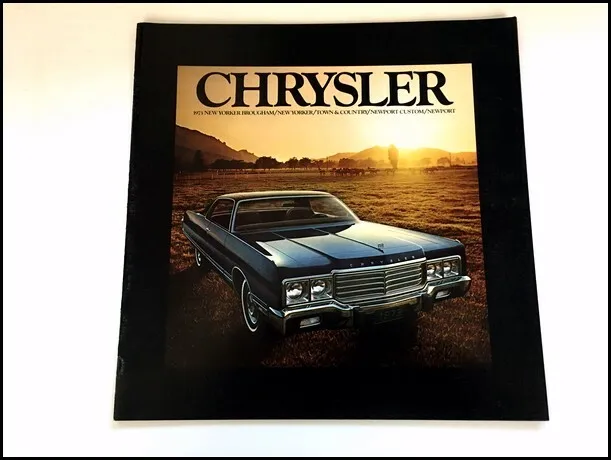 1973 Chrysler 24-page BIG Vintage Car Sales Brochure Catalog Newport New Yorker