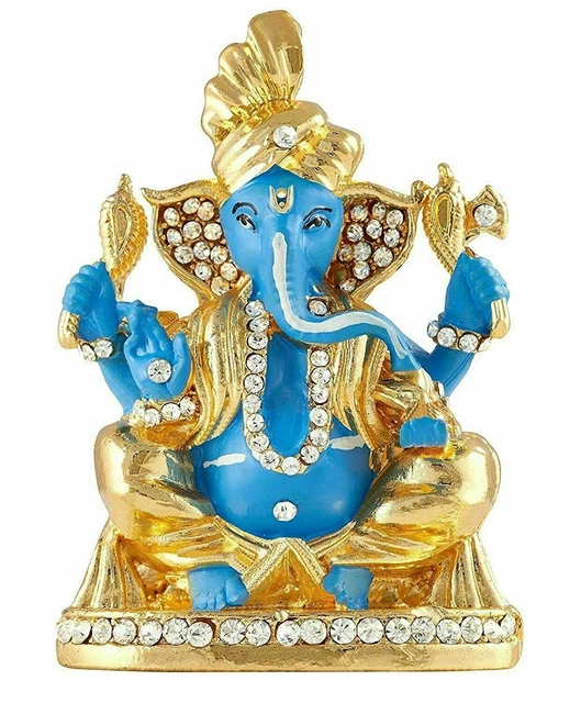 LORD GANESH IDOL Ganesha Idol Ganpati Vinayaka Metal Statue for Car