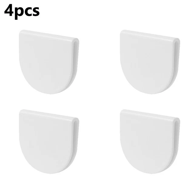 ¡Sin perforar sin agua! Juego de 4 clips de cortina de ducha para el baño de la casa