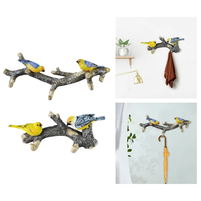 Harz Vogel Kleiderhaken Kleiderbügel Heimtextilien für Handtuch Schlüssel