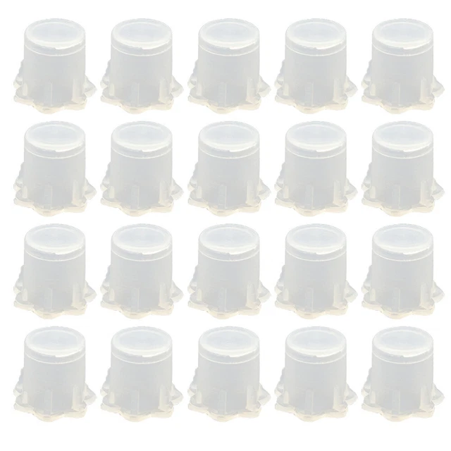 200 Pcs Pigmentbecher Spitzenfarbbecher Durchsichtige Kunststoffbehälter Wimper