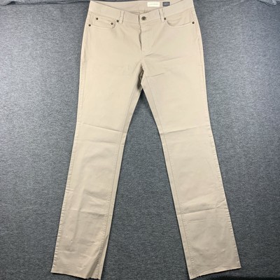 J. Hilburn Pants Mens 36x36 Beige Classic Garment Dyde S Pocket NOT HEMMED