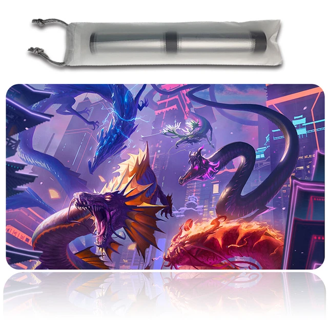 THE FIVE DRAGONS Magic The Gathering Playmat TCG CCG MTG Playmat £23.