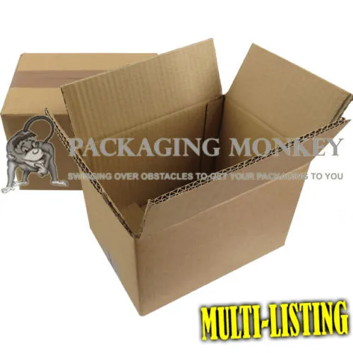 SMALL STRONG 9x6x6" DOUBLE WALL POSTAL GIFT MAILING CARDBOARD BOXES 9x6x6" 2