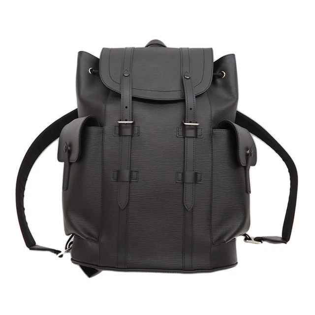 Louis Vuitton Christopher Pm Backpack Black M50159 Mens Epi Leather Rank Ab