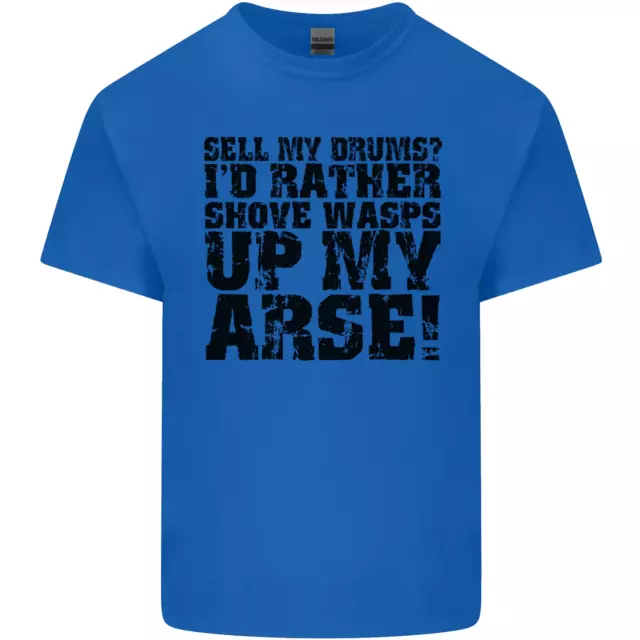 Vendi i miei tamburi? T-shirt da uomo in cotone Drums Drummer Drumming 2
