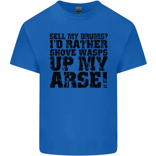 Vendi i miei tamburi? T-shirt da uomo in cotone Drums Drummer Drumming 2