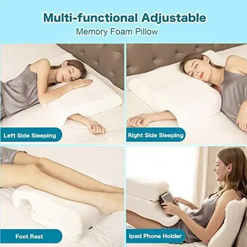 HOMCA Memory Foam Pillow for Couples, Adjustable Cube Cuddle Pillow Anti 3