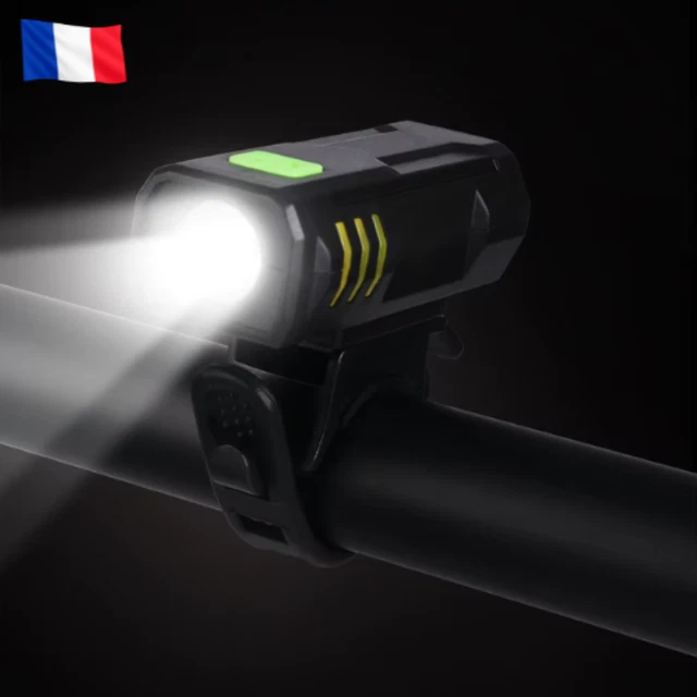 Lampe LED Avant Vélo VTT - USB Rechargeable - Éclairage Sécurité Blanc