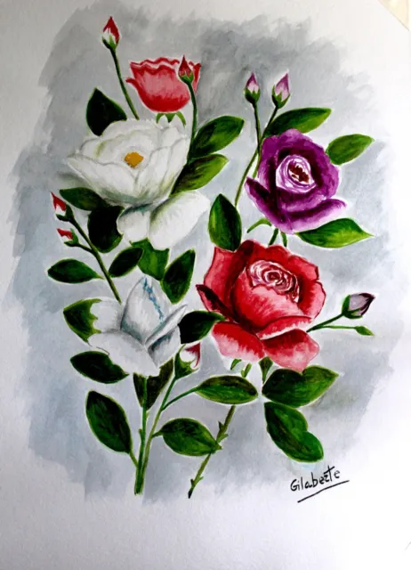 Rosas obra de Mercedes Gilaberte