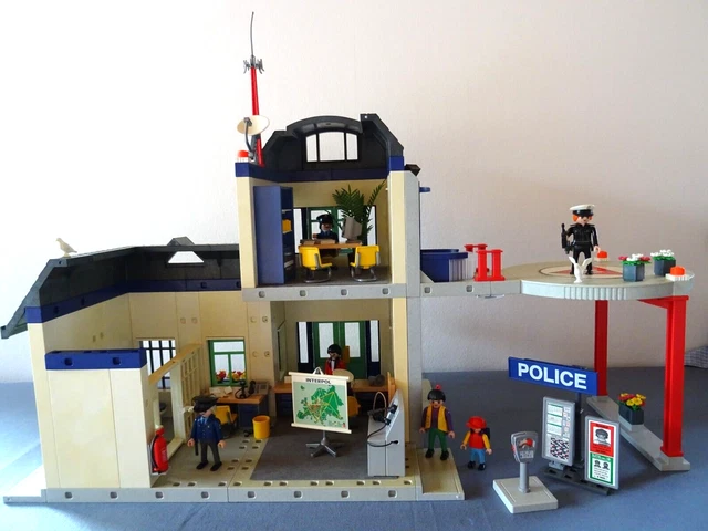 PLAYMOBIL 3957 Poste De Police Vintage 1997 – Rare Lot Complet