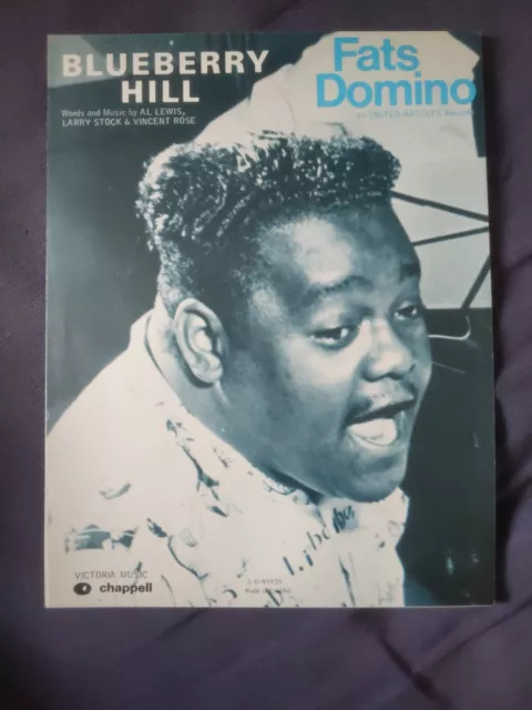 Fats Domino - Blueberry Hill sheet music (1970s printing)