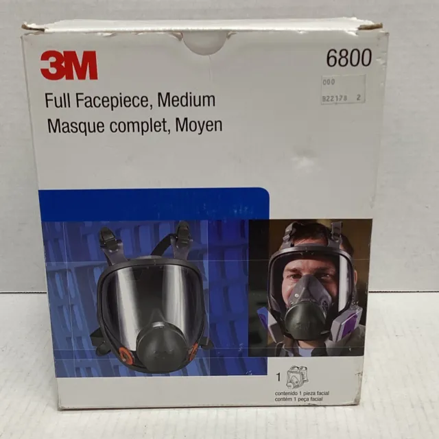 3M Full Facepiece Respirator 6898 6899T 6800 VERY GOOD Condition No Filters