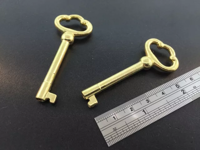 Grandfather Clock Door Key set of 2 in Brass Finish for Howard Miller