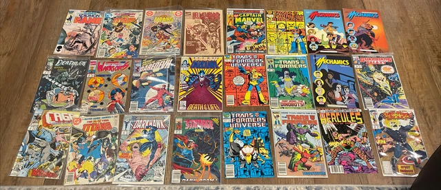 Vintage Mixed Comic Book Lot of 24- Mechanics, Darkhawk, Dr. Strange & More