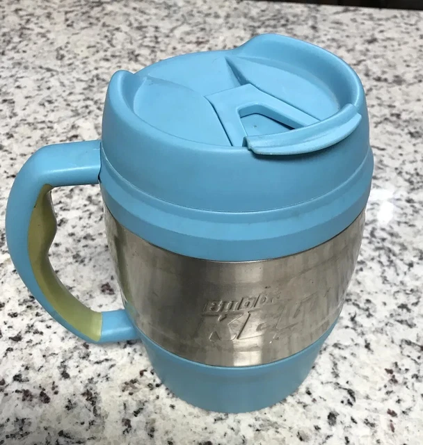 Big BUBBA Classic Insulated Mug 52oz Hot or Cold Travel Coffee Aqua Chrome Keg 2
