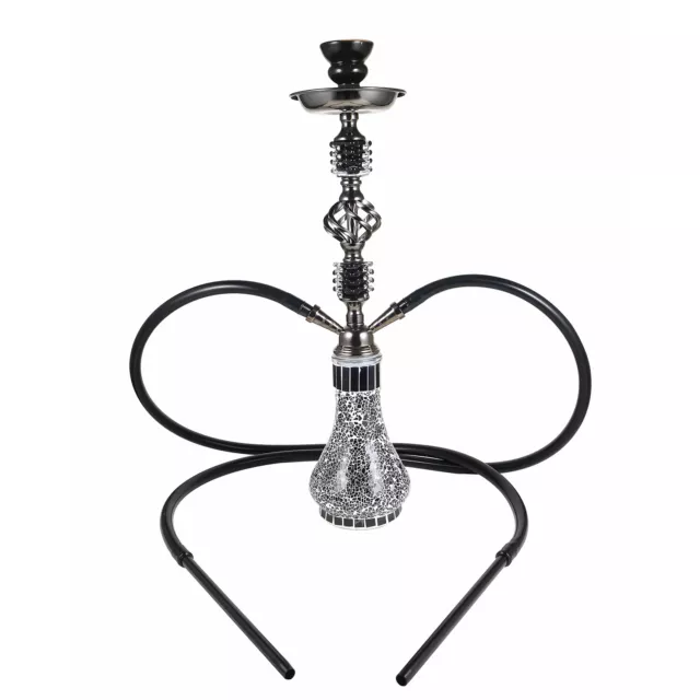 RMAN Shisha Wasserpfeifen mit 2 Schläuchen Nargile ca.55cm Shisha Set Hookah