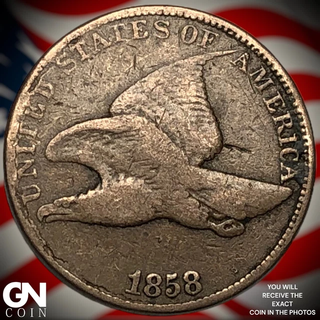 1858 Flying Eagle Cent  Q3900
