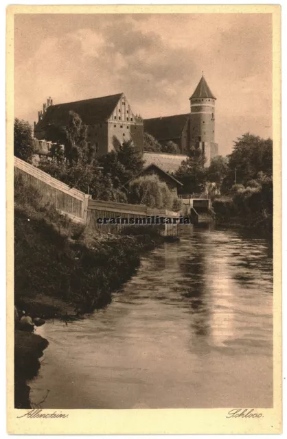 Orig. AK Postkarte ALLENSTEIN Schloss Ostpreussen Polen Olsztyn