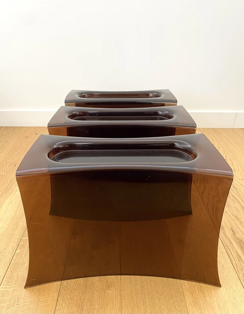 Table D'appoint Ligne Roset – Design Années 70, Bois Et Métal, Bout De Canapé