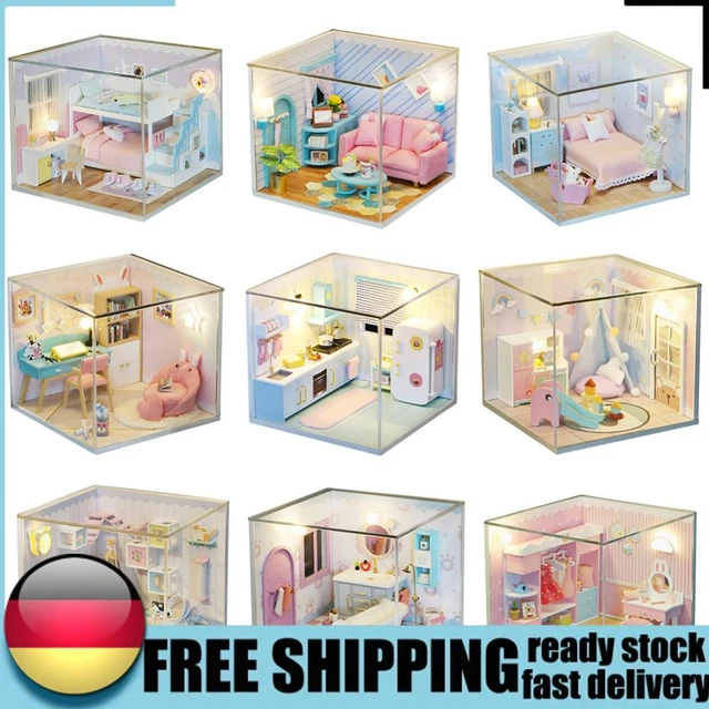 DIY Puppenhaus Bausatz Warm Manor - Miniatur Haus Mit Beleuchtung